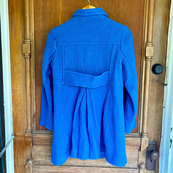Land’s End wool blue coat - Picture 3 of 5